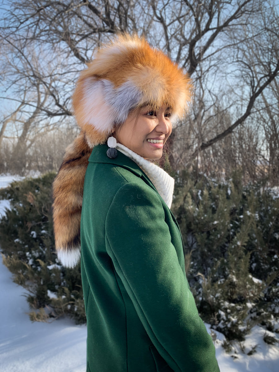 Trapper fur hat - Red fox
