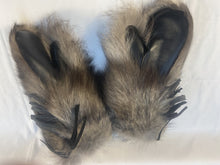 Load image into Gallery viewer, Black Wolf Fur Mitts - Canadian Expedition Mitts