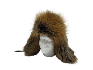 Dk Red Cross Fox Aviator Hat