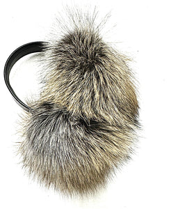 Premium Ear Muffs - Silver Phase Cross Fox