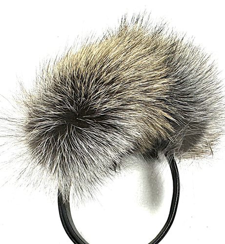 Premium Ear Muffs - Silver Phase Cross Fox