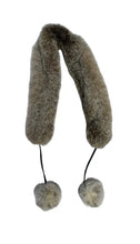 Load image into Gallery viewer, Canadian Lynx Scarf with Pompoms