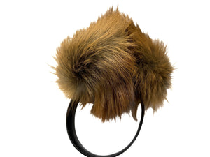 Premium Ear Muffs - Dk Red Cross Fox