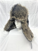 Load image into Gallery viewer, Aviator Hats - Western Canadian Raccoon