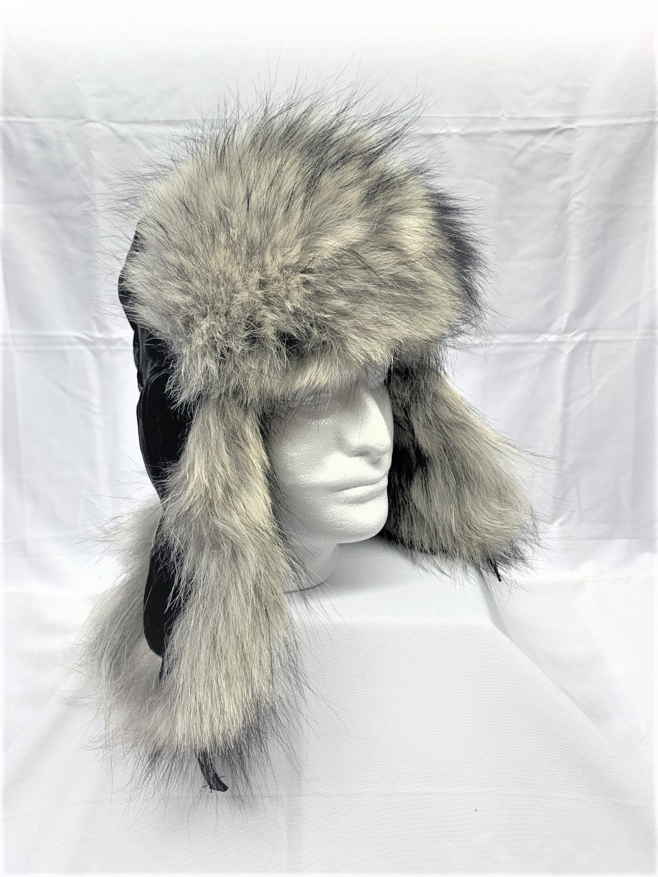 Aviator Fur Hats - Gray Wolf