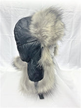 Load image into Gallery viewer, Aviator Fur Hats - Gray Wolf