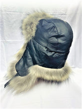 Load image into Gallery viewer, Aviator Fur Hats - Gray Wolf