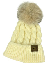 Load image into Gallery viewer, Ladies Real Fur Pom Pom Toques - The Classic