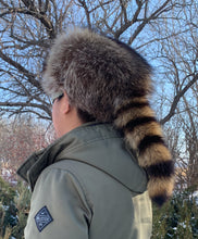 Load image into Gallery viewer, Raccoon Davey Crocket Hat