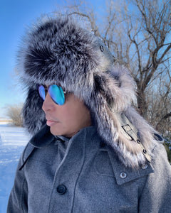 Aviator Hat - Silver Fox